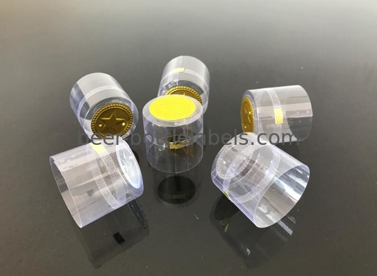 Moistureproof Clear PVC Wine Shrink Capsules Non Toxic Gloss / Matte Lamination