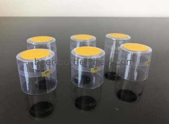 Moistureproof Clear PVC Wine Shrink Capsules Non Toxic Gloss / Matte Lamination