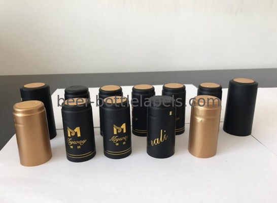 Red Wine Glass Bottle PVC Shrink Capsules Environment Friendly Nontoxic