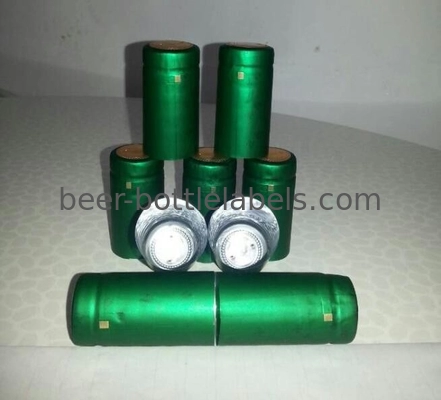 PVC Heat Shrinkable Wine Bottle Foil Capsules Oil Proof Customized Logo Printing