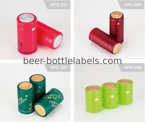 Heat Shrink Capsules Anti Slip Embossed Heat Shrink Cap Seal Gravure Printing