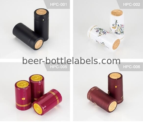 Customized Size Matt Heat Shrink Capsules Waterproof Multi Color For Vodka Caps