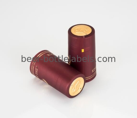 Multi Color Wine PVC Shrink Capsules Alcohol Proof With Aluminum Foil Top