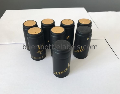 Heat Shrink Capsules Anti Slip Embossed Heat Shrink Cap Seal Gravure Printing