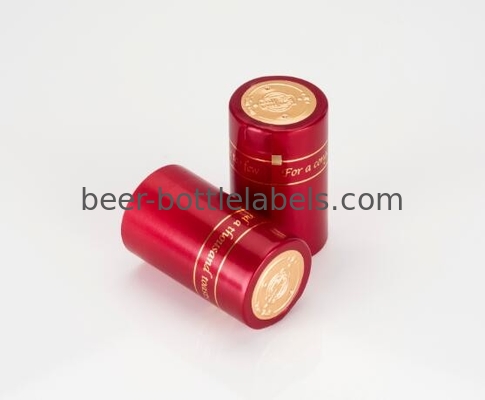 Anti UV Red PVC Shrink Capsules Wine Shrink Caps Waterproof Gravure Printing