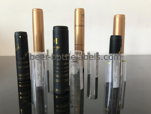 Oil Proof Heat Shrinkable Film Wine Bottle Capsules For Olive Oil Bottle Cap