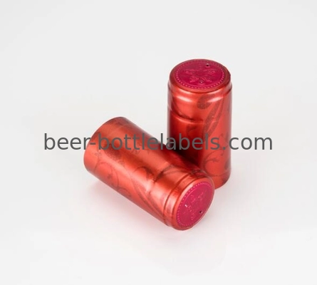 OEM Heat Shrinkable Wine Bottle Foil Capsules Environment Friendly 30mm X 60mm