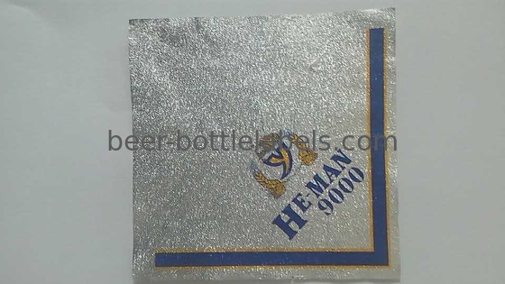 Water Resistant Aluminum Foil Labels Offset Printing 0.02μ - 0.03μ Thickness