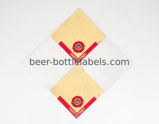UV Proof Aluminum Foil Labels Embossed Printed Aluminum Foil Stickers