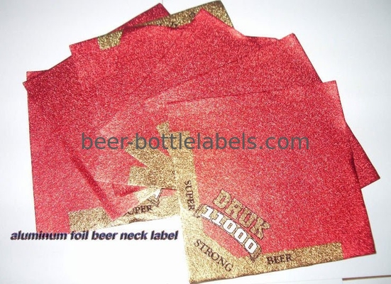 UV Proof Aluminum Foil Labels Embossed Printed Aluminum Foil Stickers