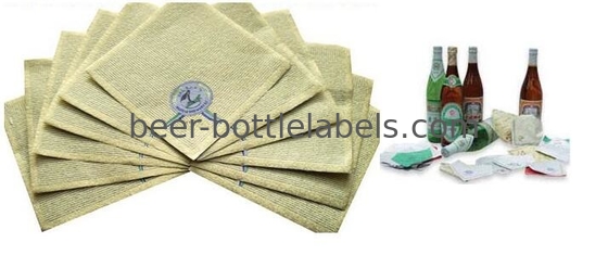 High Temperature Printed Foil Labels Custom Beer Bottle Labels Eco Friendly