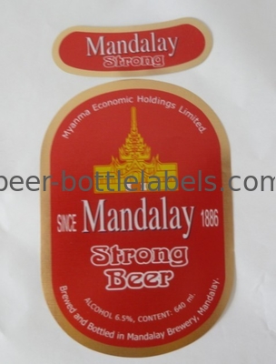 Wet Strenth Paper Self Adhesive Beer Labels Waterproof For Beer Bottle