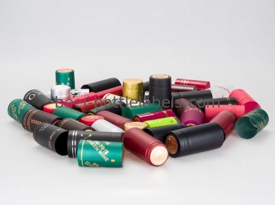Olive Oil Glass Heat Shrink Bottle Caps Gold Plating With Shrink Sleeve