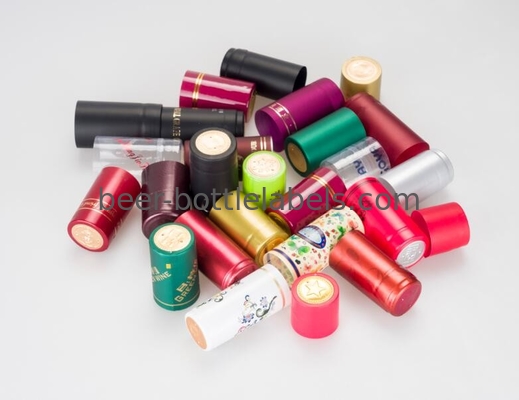Shrink Sleeve Wine Bottle Foil Capsules With Tearing Tab Perforation