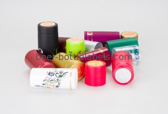Custom Round Wine Bottle Foil Capsules PVC Wine Shrink Caps Pilfer Proof