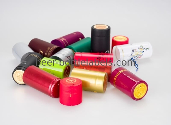 Custom Round Wine Bottle Foil Capsules PVC Wine Shrink Caps Pilfer Proof
