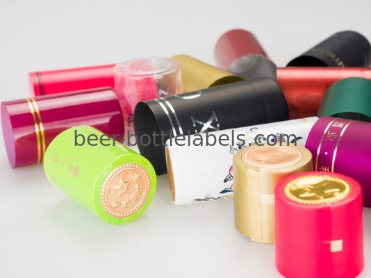 High Grade Aluminium Foil PVC Wine Capsules For Wine Bottle Cap Sealing