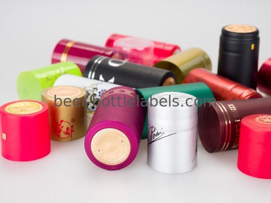 High Grade Aluminium Foil PVC Wine Capsules For Wine Bottle Cap Sealing