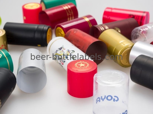 Colored Wine Bottle Foil Capsules Shrinkable Side Offset printed Hot Stamping