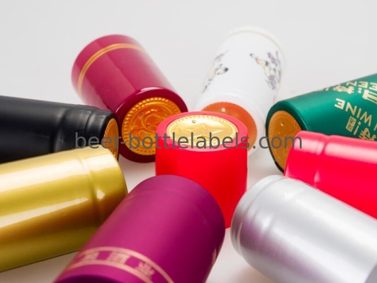 Glass Red Wine Bottle Foil Capsules Heat Shrink Bottle Caps Eco Friendly