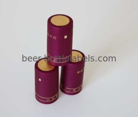 High Grade Aluminium Foil PVC Wine Capsules For Wine Bottle Cap Sealing