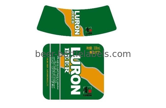 CMYK Round Metalized Labels Water Resistant Bottle Labels Film Lamination