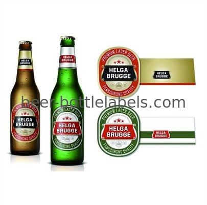 OEM Waterproof Metalized Labels Custom Adhesive Sticker Beer Labels For Wine Bottle
