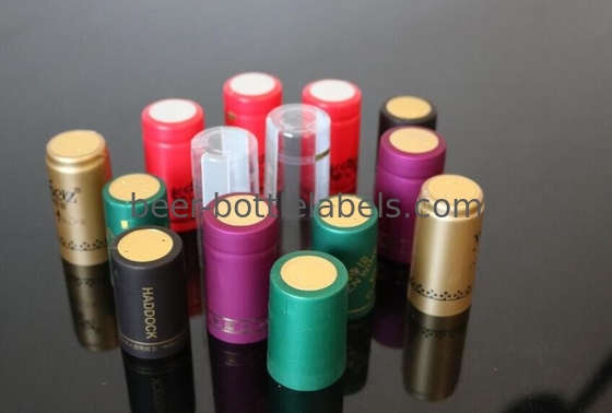 Water Proof Black Heat Shrink Capsules Heat Shrink Bottle Caps 24mm - 33mm