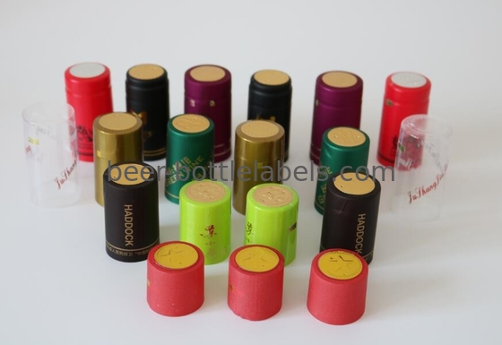 Water Proof Black Heat Shrink Capsules Heat Shrink Bottle Caps 24mm - 33mm