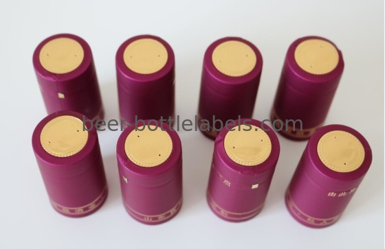 Vodka Wine Heat Shrink Capsules Tin Wine Capsules Custom Design Black Golden