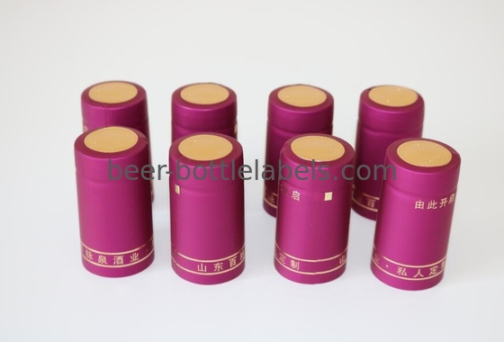 Vodka Wine Heat Shrink Capsules Tin Wine Capsules Custom Design Black Golden