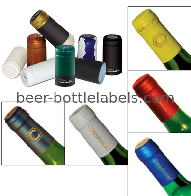 Moisture Proof PVC Wine Bottle Caps UV Protection Plain / Printed Surface