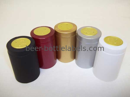 Water Resistant PVC Capsule Heat Shrinker Anti UV For Olive Oil Bottle Cap
