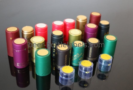 Custom Aluminum Plastic Heat Shrink Capsules Water Proof With Tear Tabs