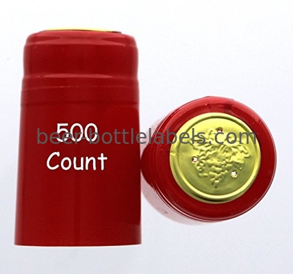 Matte Burgundy Personal Heat Shrink Capsules Non Toxic 60mic - 80mic Tickness