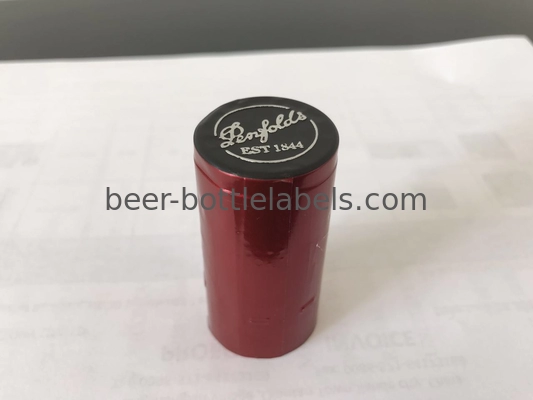 OEM Heat Shrinkable Wine Bottle Foil Capsules Environment Friendly 30mm X 60mm