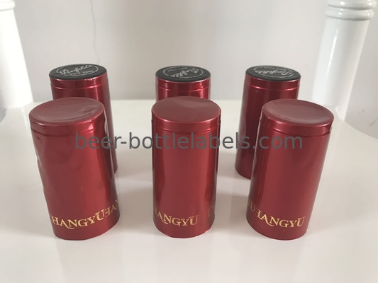 Red Wine Bottle Foil Capsules Waterproof Champagne Foil Capsules Gravure Printing