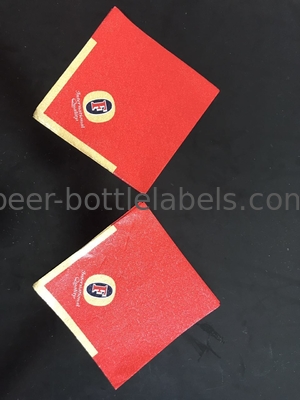 Anti Ultraviolet Red Beer Bottle Stickers Embossed Printed For India Market