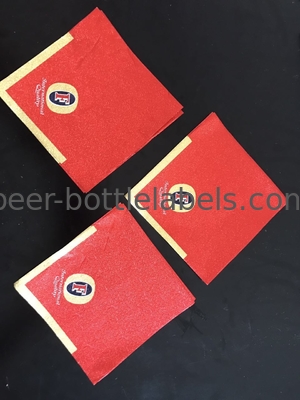 Wet Strength Paper Beer Neck Label Food Grade Non Toxic CMYK / Pantone Color