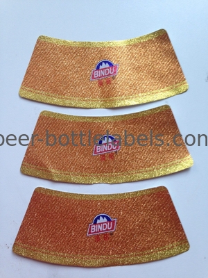 UV Resistant Custom Beer Label Maker Hot Gold / Silver Stamping Gloss Laminating