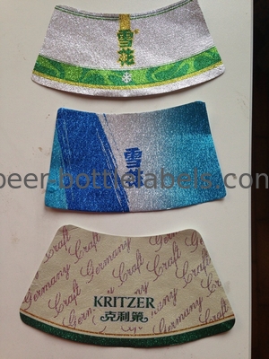 HACCP Certificated Beer Bottle Stickers Personalized Scratch Retardant