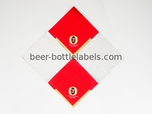 Water Proof Full Color Metal Foil Labels Lightweight For Cosmetic , Food