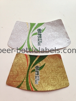 HACCP Certificated Beer Bottle Stickers Personalized Scratch Retardant