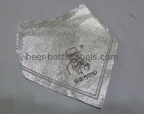 Silver Self Adhesive Removing Beer Bottle Labels Aluminum Foil Heat Resistant