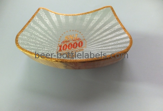 Golden / Silver Durable Beer Neck Label Pantone Color For India Beer Market