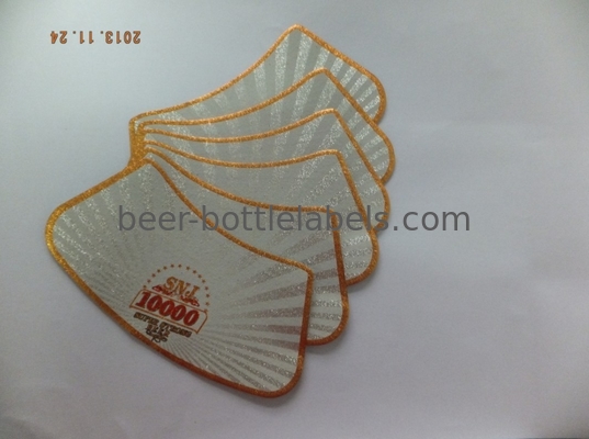 Golden / Silver Durable Beer Neck Label Pantone Color For India Beer Market