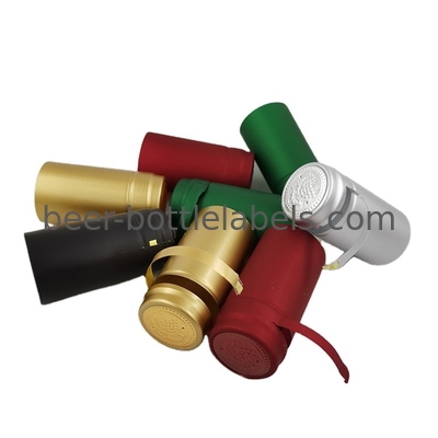 custom printed design custom size PVC wine capsule for glass bottle shrink capsules