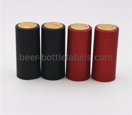 heat shrink capsule sealing bath shower cap red pvc heat shrink cap for wine bottle