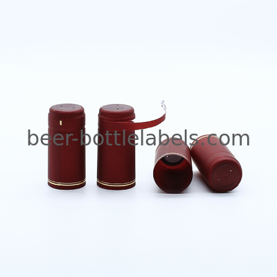 Fast Delivery Non Spill PVC Shrink Capsule Sleeve Wine Bottle Shrink Cap Aluminium Foil Burgundy Screw Cap