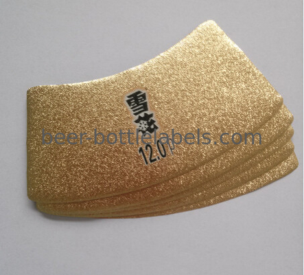 CMYK Removing Beer Bottle Labels Custom Beer Label Maker Square Oval Shape